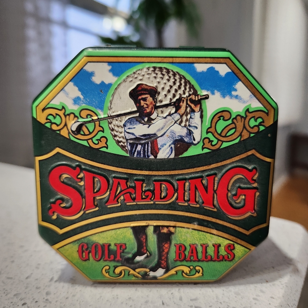 Spalding Tin Container with 3 Golf Ball Handmade Soaps